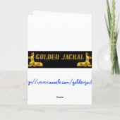 ペンギンを持つ夫へのハッピーバースデー カード (裏面)