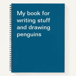 ペンギンを描いたりメモを書いたりするための私のノート ノートブック