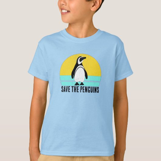 ペンギンを救え Tシャツ (正面)