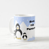 ペンギンを救おう コーヒーマグカップ (正面左)