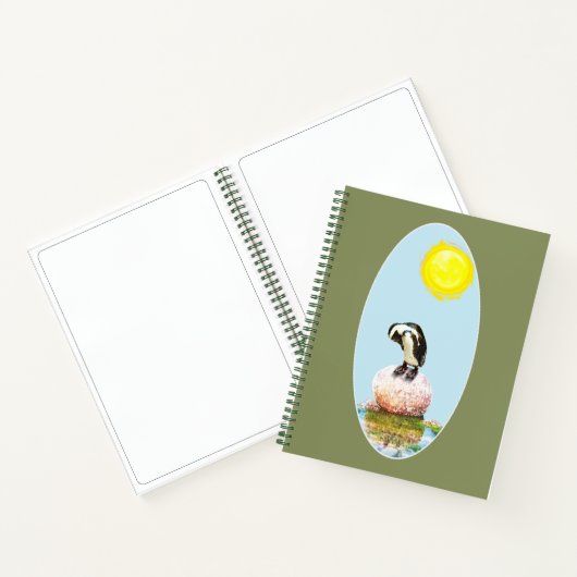ペンギンを日に照らす ノートブック (内部)