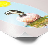 ペンギンを日に照らす フォトプリント            (角)