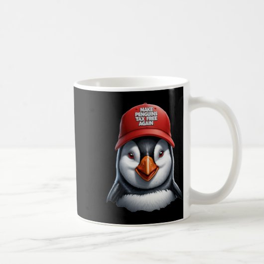 ペンギンを税金から解放せよ - ペンギンに抵抗せよ コーヒーマグカップ (右)