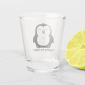 ペンギンを突き刺さない ショットグラス (裏面)