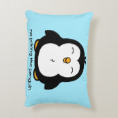 ペンギンを突くこと アクセントクッション (裏面(縦))