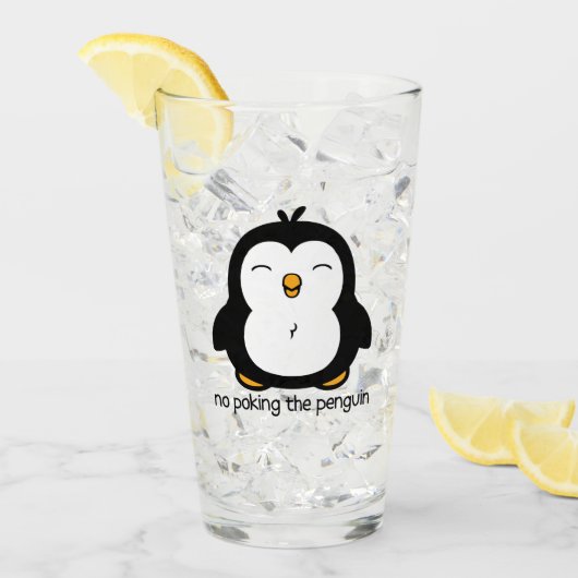 ペンギンを突くこと タンブラーグラス (アイス正面)