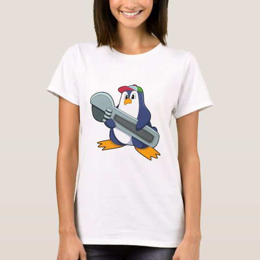 ペンギンを道具付きメカイ Tシャツ (正面)