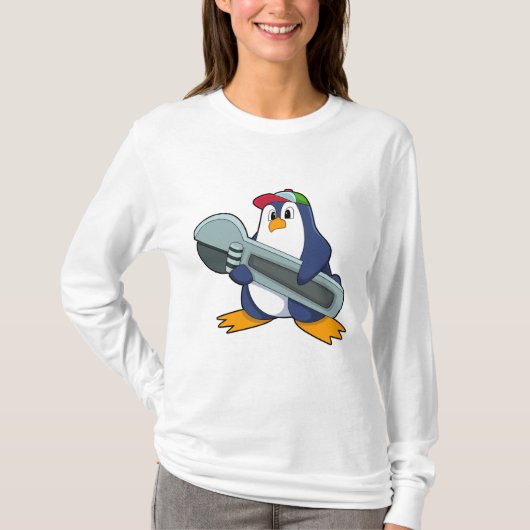 ペンギンを道具付きメカイ Tシャツ (正面)