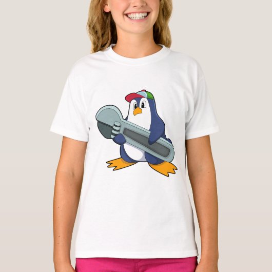 ペンギンを道具付きメカイ Tシャツ (正面)