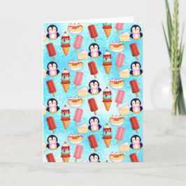 ペンギンアイスクリームスイーツ カード