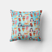 ペンギンアイスクリームスイーツ クッション (裏面)