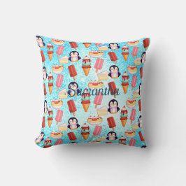 ペンギンアイスクリームスイーツ クッション