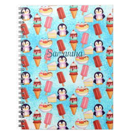 ペンギンアイスクリームスイーツ ノートブック