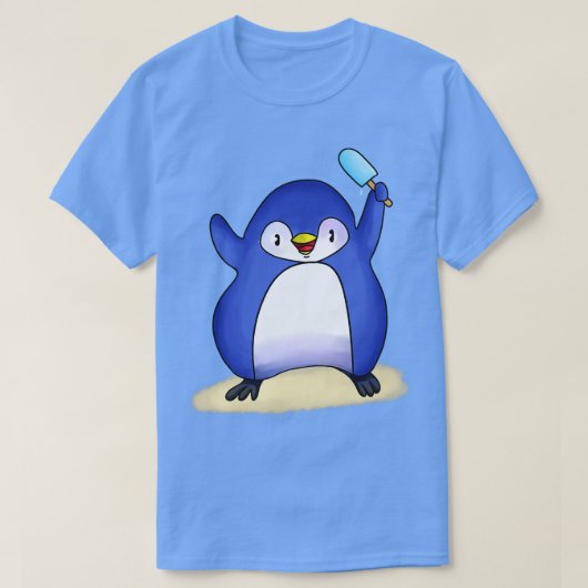 ペンギンアイスクリーム Tシャツ (デザイン正面)