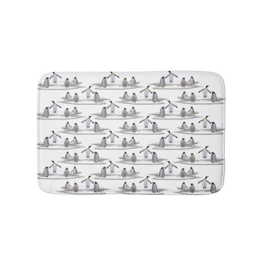 ペンギンアイスバーグパーティーバスマット（色を選択） バスマット (正面)
