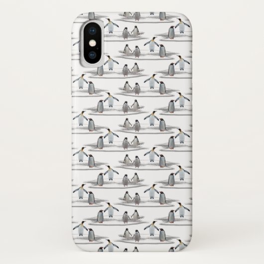 ペンギンアイスバーグパーティーiPhone Xケース(色を選択) Case-Mate iPhoneケース (裏面)