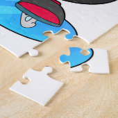 ペンギンアットアイススケートで滑るとアイススケート ジグソーパズル (側面)