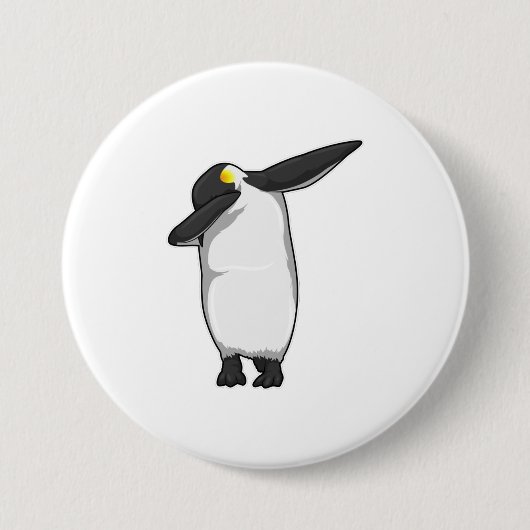 ペンギンアットヒップホップダンスダブ 缶バッジ (正面)