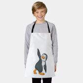 ペンギンアットヨガストレッチエクササイズ エプロン (着用した状態)