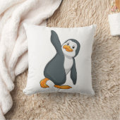 ペンギンアットヨガストレッチエクササイズ クッション (ブランケット)