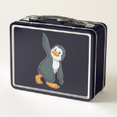 ペンギンアットヨガストレッチエクササイズ メタルランチボックス (裏面)