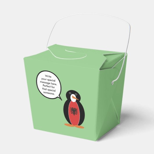 ペンギンアルバニア州旗トーク フェイバーボックス (正面サイド)