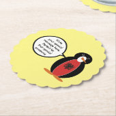 ペンギンアルバニア州旗トーク ペーパーコースター (アングル)