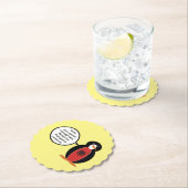 ペンギンアルバニア州旗トーク ペーパーコースター (インサイチュ)