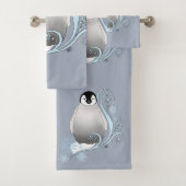 ペンギンアールヌーボー雪片 バスタオルセット (インサイチュ)