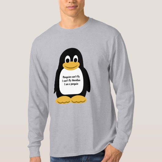 ペンギンイラストレーション Tシャツ (正面)