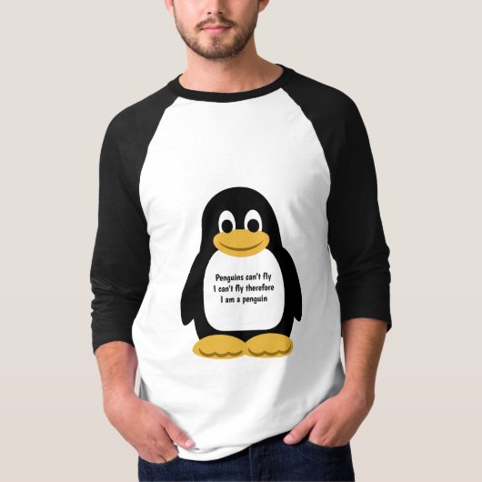 ペンギンイラストレーション Tシャツ (正面)