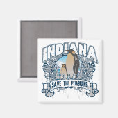 ペンギンインディアナ マグネット (正面/裏面)