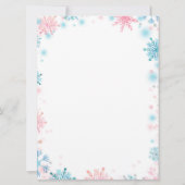 ペンギンウィンタージェンダーリビール招待状 招待状 (裏面)