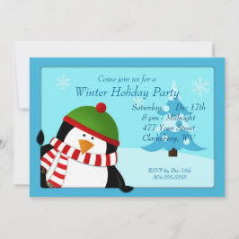 ペンギンウィンターホリデーパーティ 招待状
