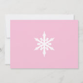 ペンギンウィンターワンダーランド誕生日招待状 招待状 (裏面)