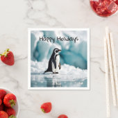 ペンギンオンアイスバーグ スタンダードカクテルナプキン (インサイチュ)