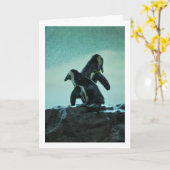 ペンギンオンロック カード (黄色い花)