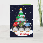 ペンギンカスタムと文字のクリスマスカード シーズンカード (正面)