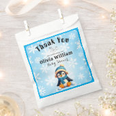 ペンギンカスタムデザインでバッグの赤ちゃんシャワー フェイバーバッグ (クリップ留めされた状態)