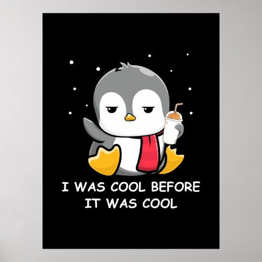 ペンギンカッコいいの前だっカッコいいた ポスター (正面)