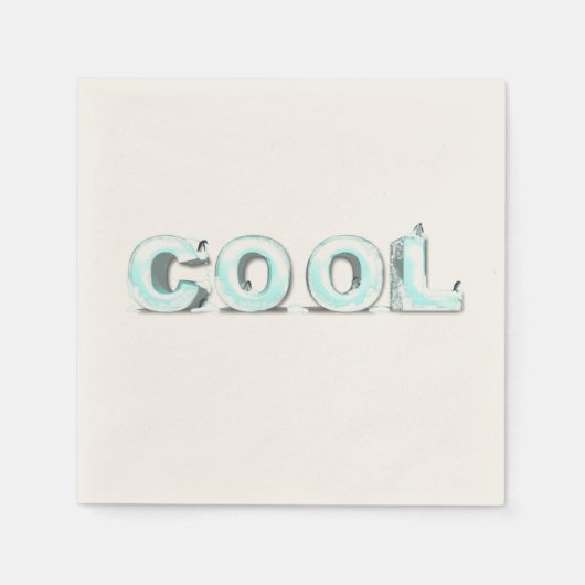 ペンギンカッコいいズ スタンダードカクテルナプキン (正面)