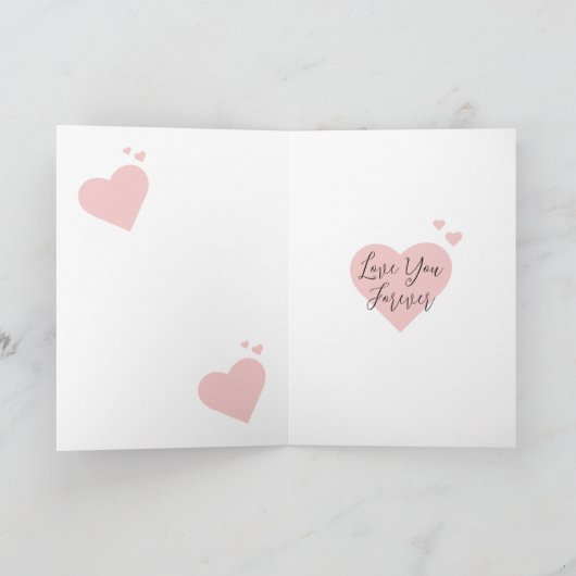 ペンギンカップルが永遠に記念日を愛する カード (内部)