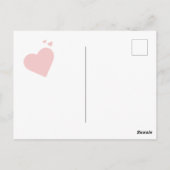 ペンギンカップルが永遠に記念日を愛する ポストカード (裏面)