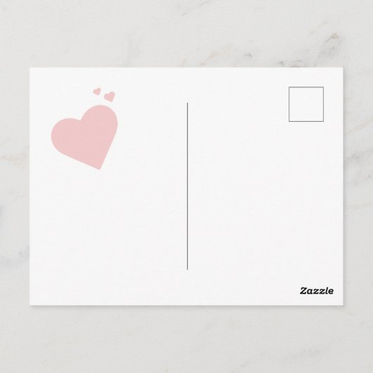 ペンギンカップルが永遠に記念日を愛する ポストカード (裏面)