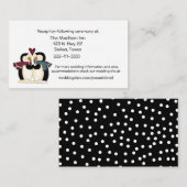 ペンギンカップルのエンクロージャカード エンクロージャーカード (正面/裏面)