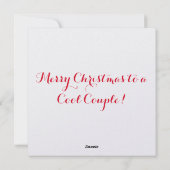 ペンギンカップルのクリスマスカード シーズンカード (裏面)