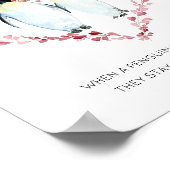 ペンギンカップルのペンギンズインラブハートリース ポスター (角)