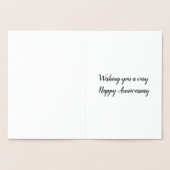 ペンギンカップル記念日カード 箔カード (内部)