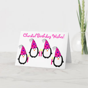 ペンギンカルテット誕生日カード カード