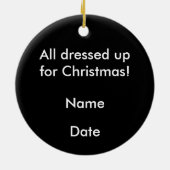 ペンギンカートゥーンオーナメント セラミックオーナメント (裏面)